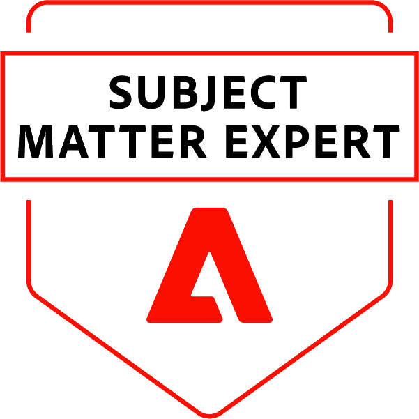 Adobe Subject Matter Expert Adobe Subject Matter Expert